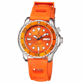 PRO TAC 1000M AUTOMATIC DIVER -ORANGE BEZEL-HYDRO 55 STRAP