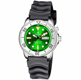 PRO TAC 1000M AUTOMATIC DIVER- SILVER BEZEL GREEN DIAL