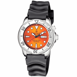 PRO TAC 1000M AUTOMATIC DIVER- SILVER BEZEL ORANGE  DIAL