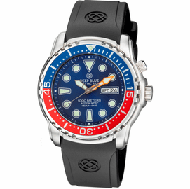 PRO TAC DIVER 1000M AUTOMATIC BLUE/RED BEZEL BLUE DIAL 15 30 45