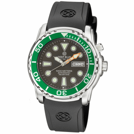 PRO TAC DIVER 1000M AUTOMATIC GREEN BEZEL BLACK  DIAL