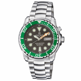 PRO SEA DIVER 1000M AUTOMATIC GREEN BEZEL BLACK DIAL BRACELET