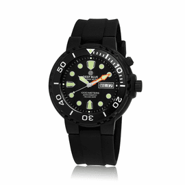 PVD SUN DIVER MILITARY 1K PVD CASE SILICON STRAP