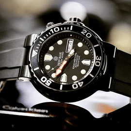 PVD SUN DIVER MILITARY 1K PVD CASE SILICON STRAP