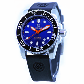 SEA RAM 500 BLUE DIAL  -BLACK/WHITE BEZEL