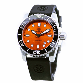 SEA RAM 500 ORANGE DIAL BLACK/WHITE BEZEL