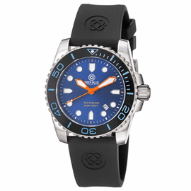 Sea Ram II Quartz - Blue Dial -BLACK/BLUE BEZEL