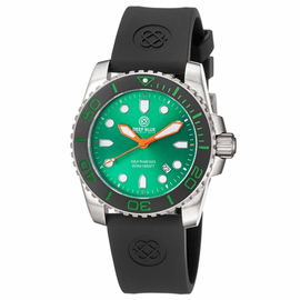 Sea Ram Quartz II - Green Dial BLACK/GREEN BEZEL