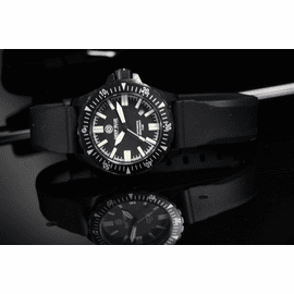 Sold Out - DAYNIGHT T100 OPS TRITIUM FLAT TUBES PVD- Flat Soft Silicon Strap