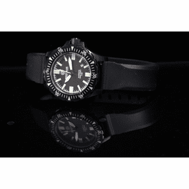 Sold Out - DAYNIGHT T100 OPS TRITIUM FLAT TUBES PVD- Flat Soft Silicon Strap