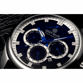 SOLD OUT -  Fleet Admiral  Polish Stainless Case- Black Dial