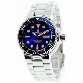 Sun Diver 3 1k Blue Sunray Dial blue 1/4 bezel