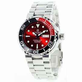 Sun Diver 3 1k RED  Sunray Dial RED 1/4 bezel