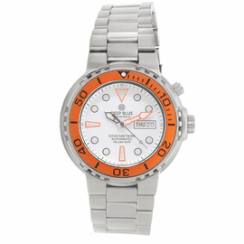 Sun Diver 3 1K White Dial Orange Bezel