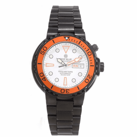 Sun Diver 3 1K White dial Orange Bezel PVD