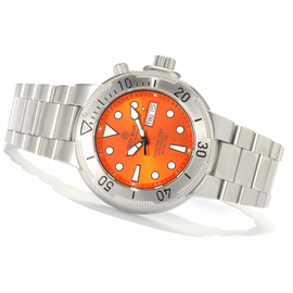 SunDiver 2 Silver Bezel Orange Dial