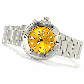 SunDiver2 Silver Bezel Yellow Dial