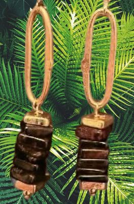 Hessenite Garnet and Gold
