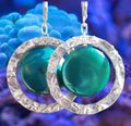 Teal Coin Pearls and Silver