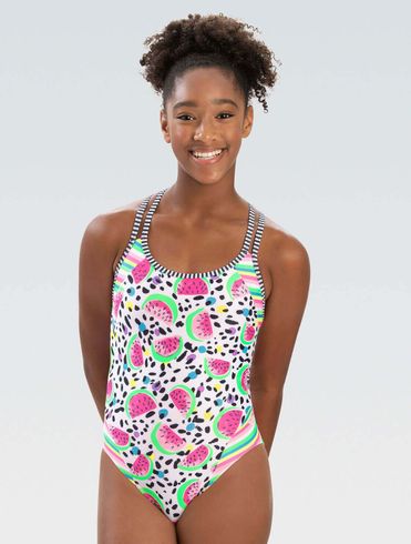 Uglies Women's Watermelon Sugar Double Strap Open Keyhole Back One Piece Swimsuit Summer 2023