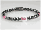 Breast Cancer Awareness Ribbon Magnetic Bracelet