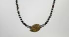 Brown Tones Clay Leaf Magnetic Necklace