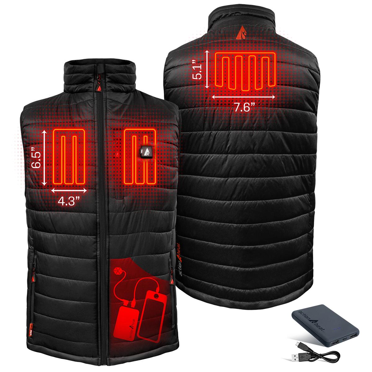 ActionHeat 5V Men's Insulated Puffer Battery Heated Vest The Warming