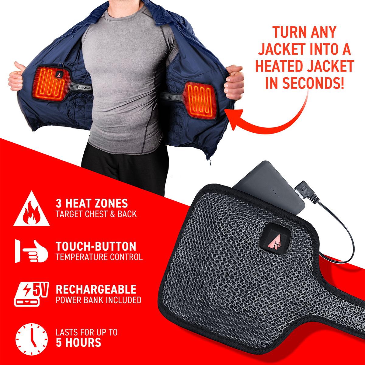 ActionHeat 5V Battery Heated Jacket Insert The Warming Store