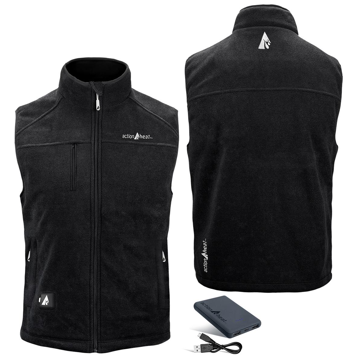 ActionHeat 5V Men's Performance Fleece Battery Heated Vest The