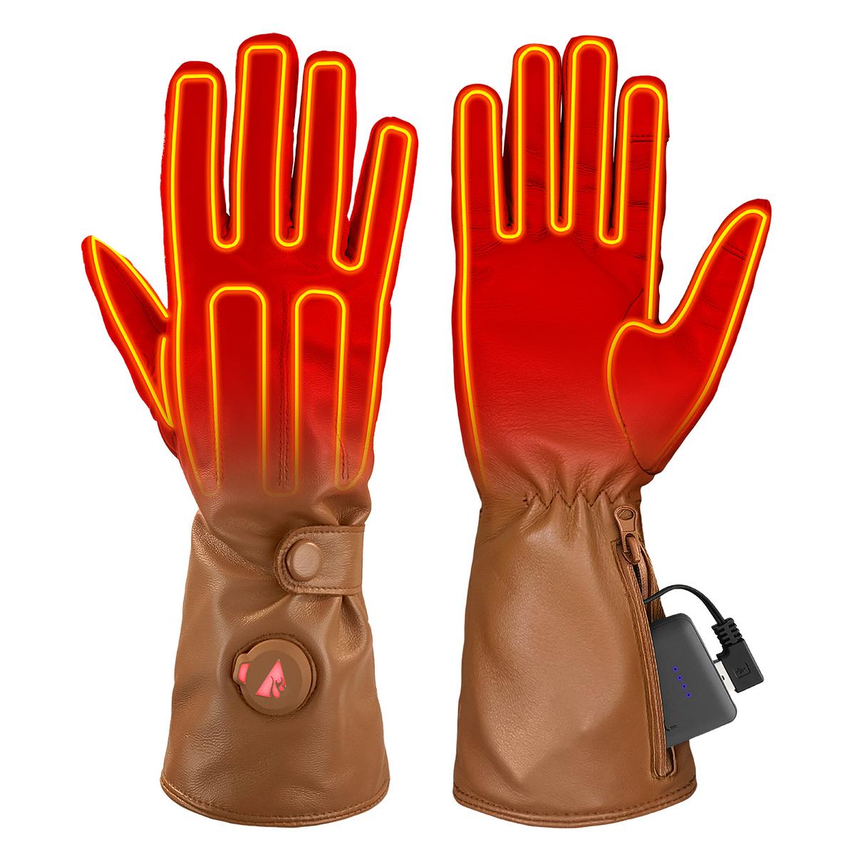 ActionHeat 5V Women's Battery Heated Leather Dress Glove - The Warming Store