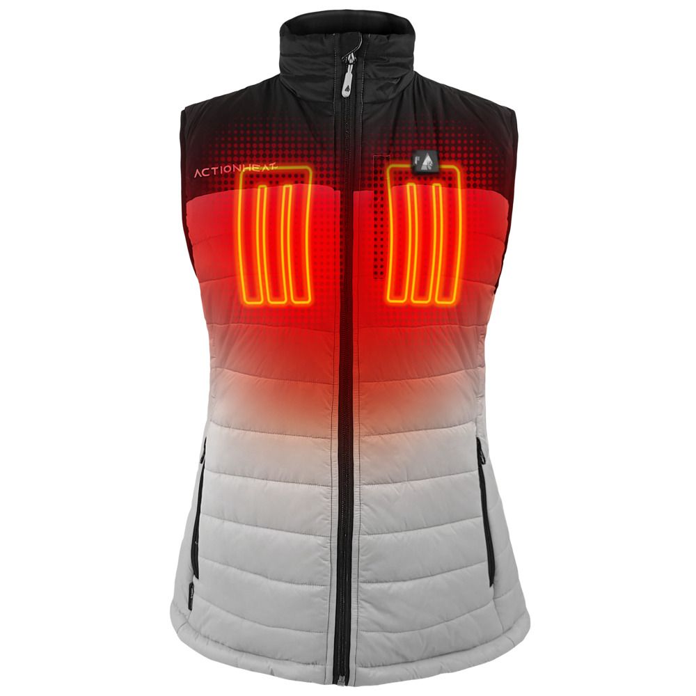 thumbnail image 2 of HEWINZE Women's Heated Vest Fleece - Electric Heating Warming Vest With Battery Pack 7 4v Us X Small Black 2 of 12