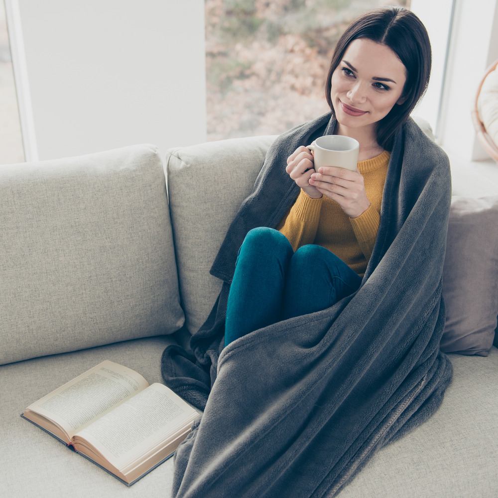 ActionHeat 7V Battery Heated Plush Throw Blanket The Warming Store