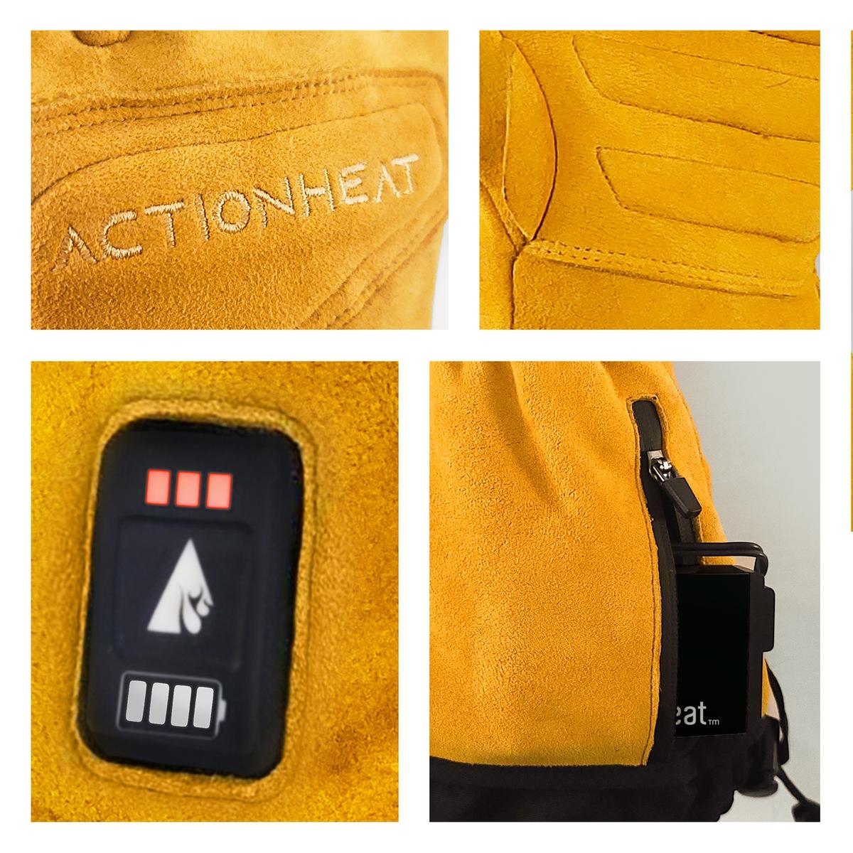 ActionHeat 7V Rugged Leather Heated Work Gloves The Warming Store