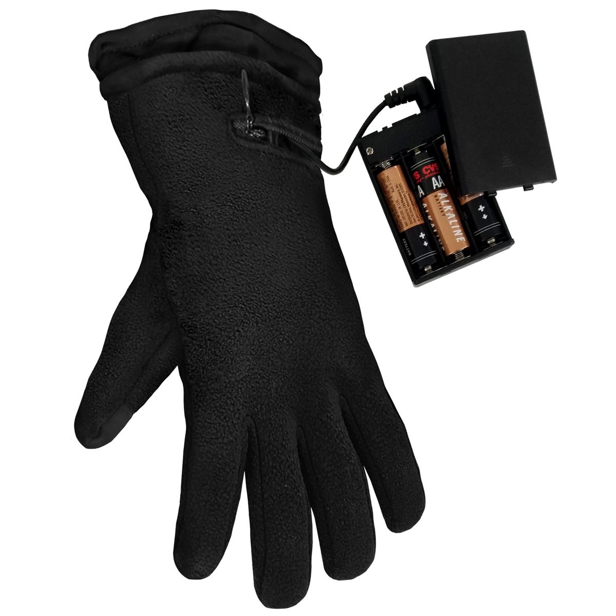 ActionHeat AA Battery Heated Fleece Gloves The Warming Store