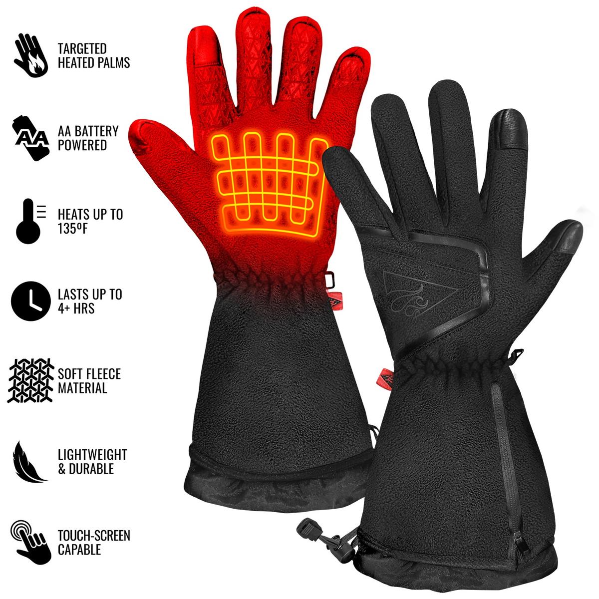 ActionHeat AA Men's Fleece Heated Gloves 2.0 The Warming Store