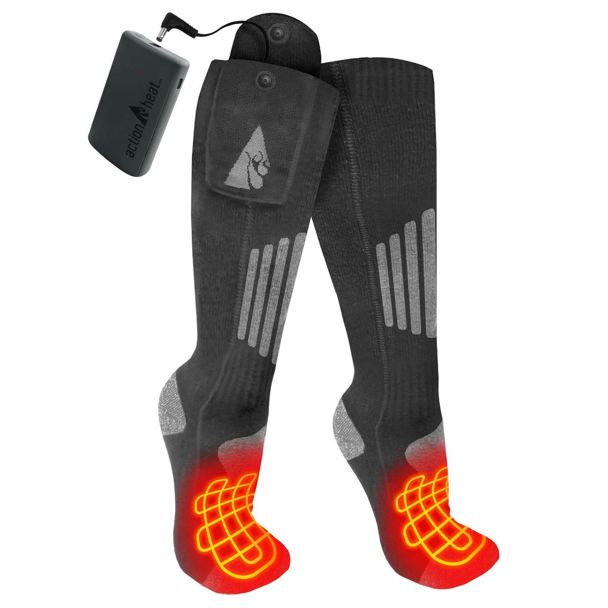 thumbnail image 2 of Electric Heated Socks + Gloves Set – Rechargeable Battery, Winter Unisex, Black 2 of 4