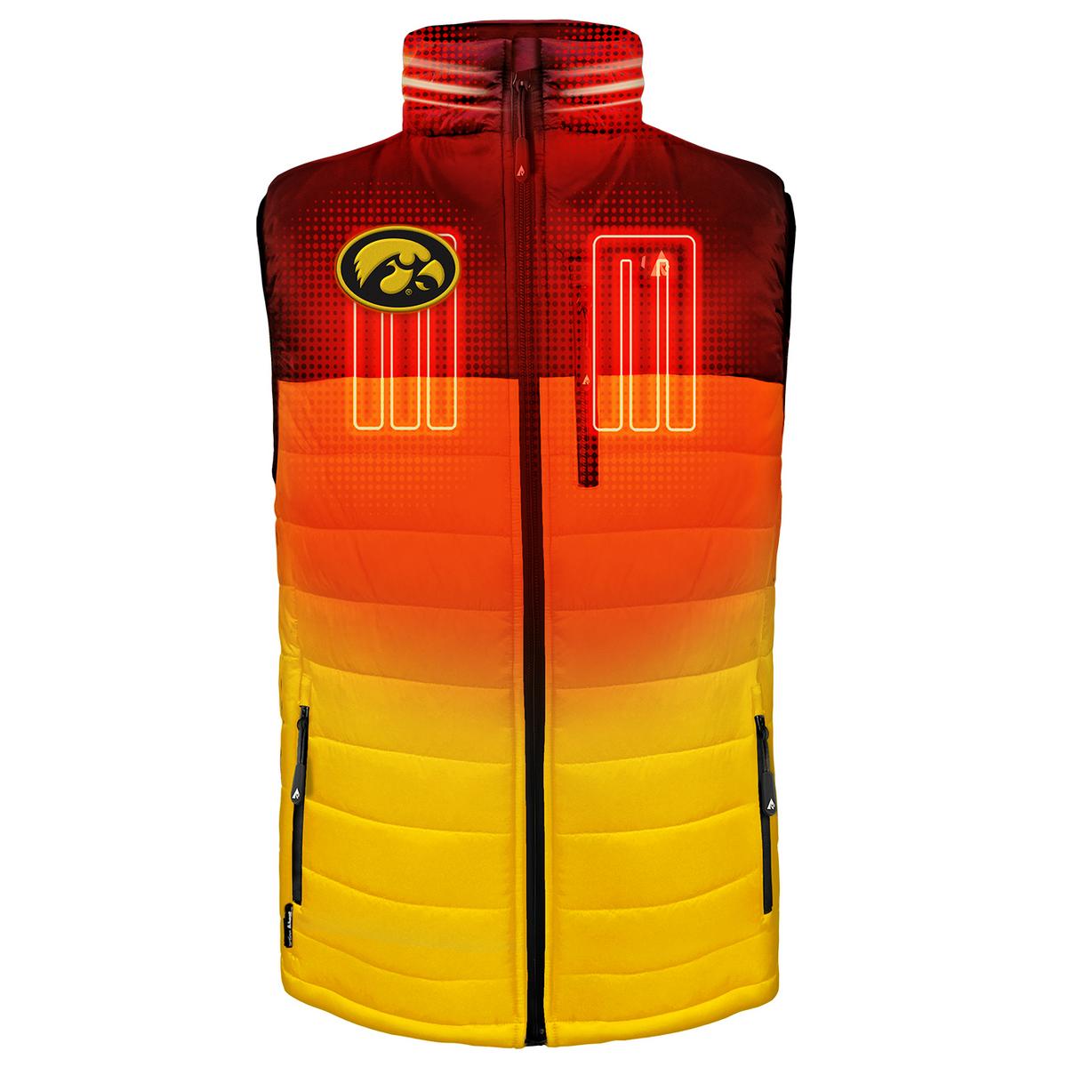IHATOV IH05-7P-46204 Sheer MA1 Blouson ActionHeat Iowa Hawkeyes 5V 