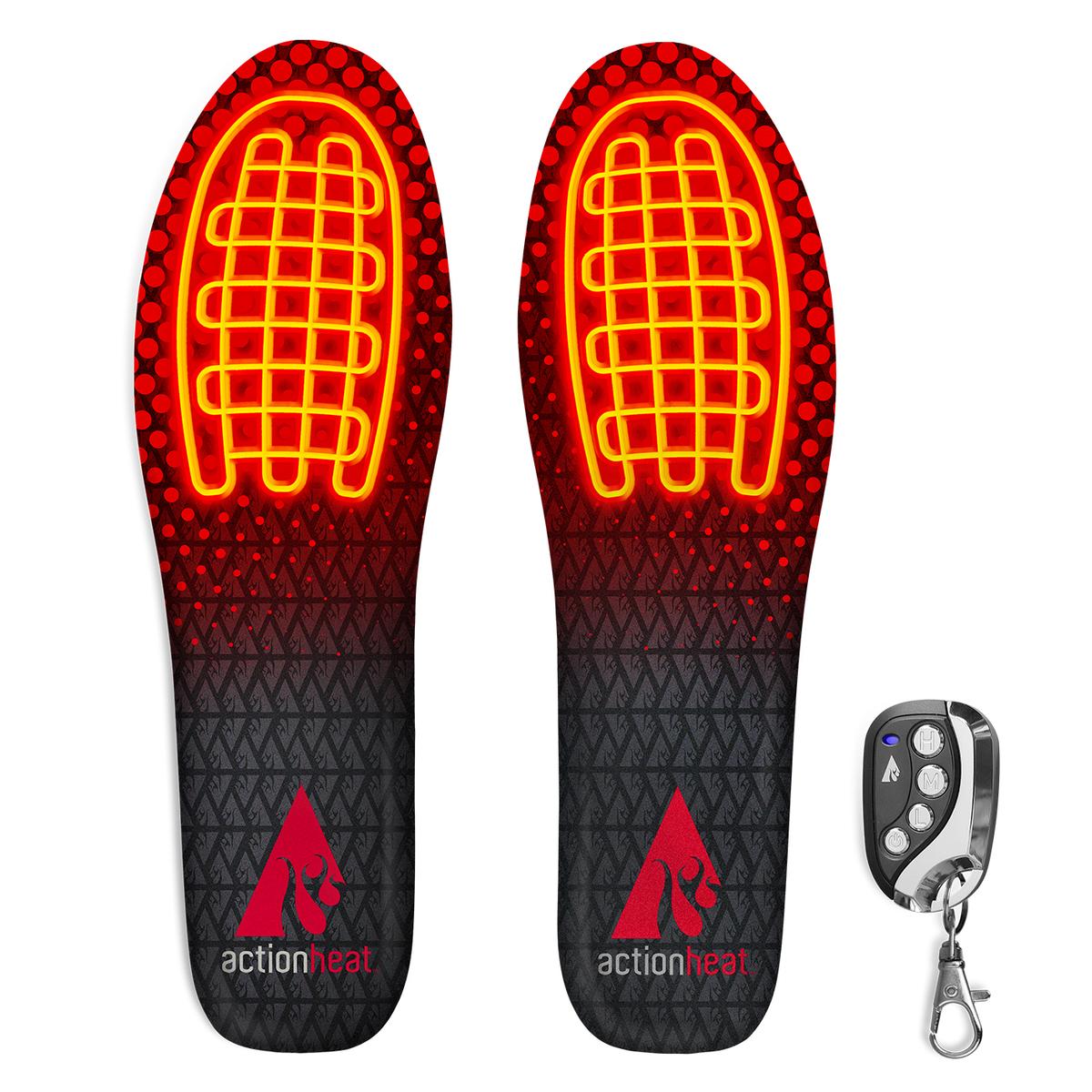 ActionHeat Rechargeable Heated Insoles with Remote The Warming Store