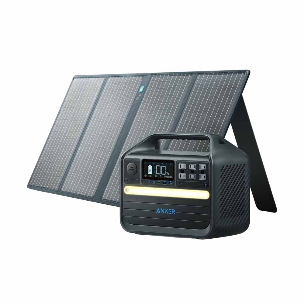 Anker Solar Generator 555 PowerHouse 1024Wh with Solar Panels 100W