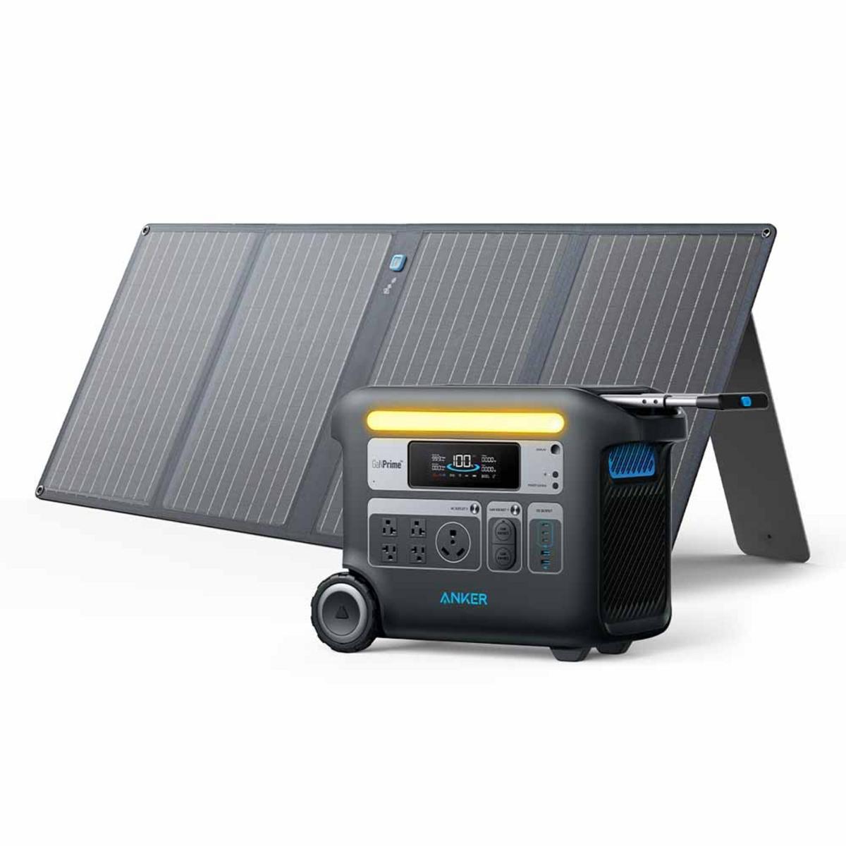 Anker Solar Generator 767 - PowerHouse 2048Wh with 100W Solar