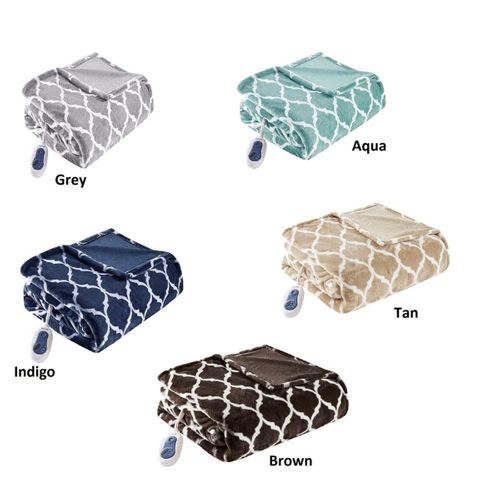 Beautyrest Heated Ogee Throw 60"W x 70"L The Warming Store