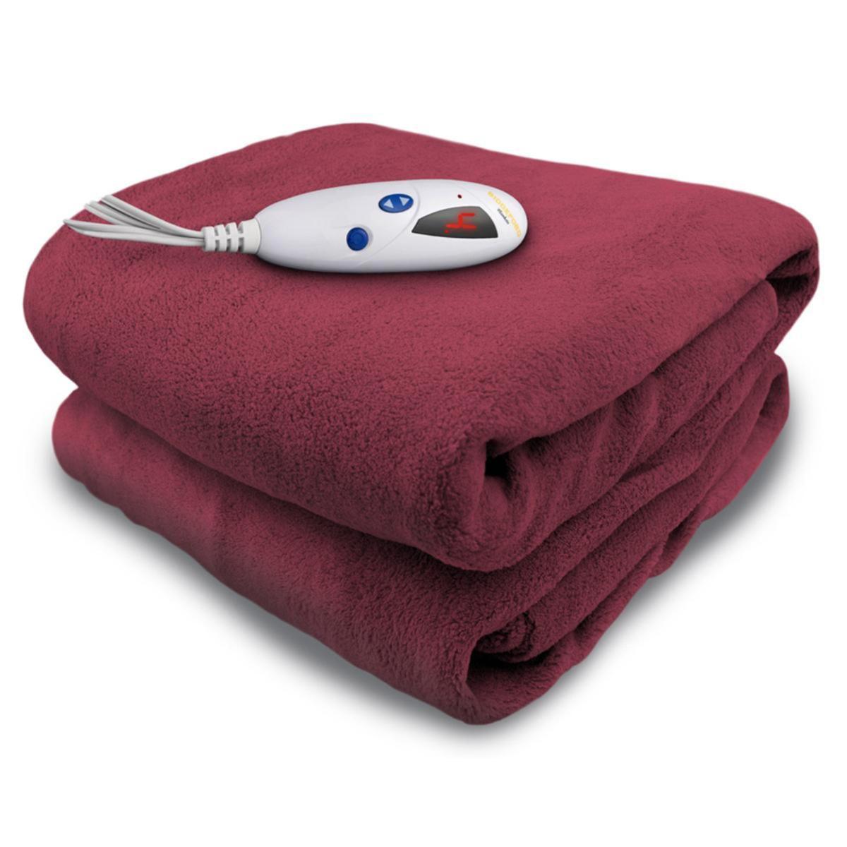 Biddeford Blankets Micro Plush Electric Heated Throw with Digital