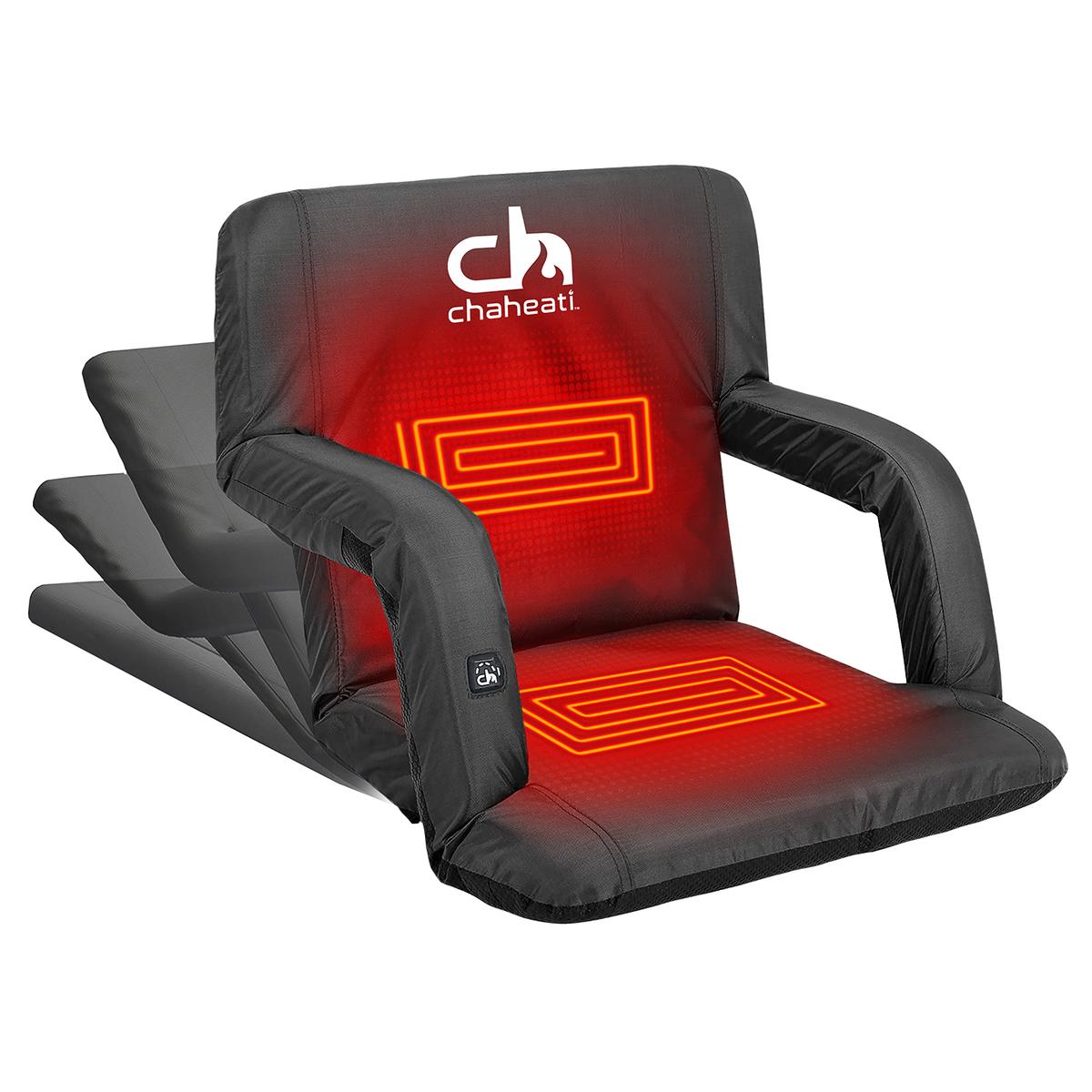 Chaheati 7V Heated Folding Bleacher Seat The Warming Store