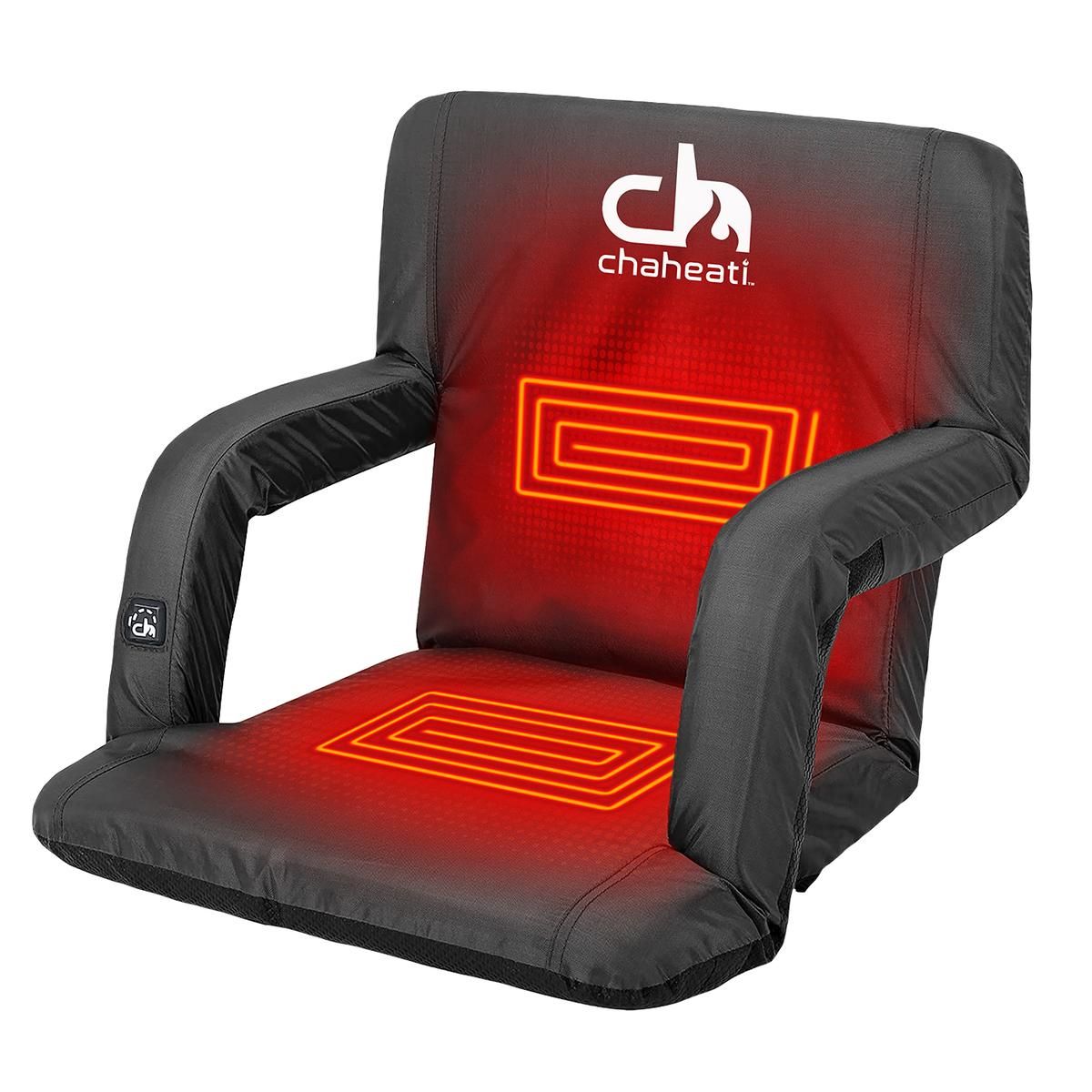Chaheati 7V Heated Folding Bleacher Seat The Warming Store