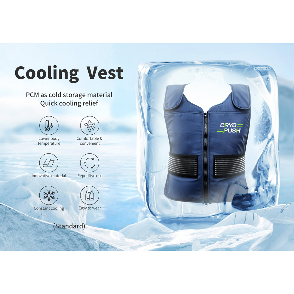 Cryopush Phase Change Cooling Vest 18C The Warming Store