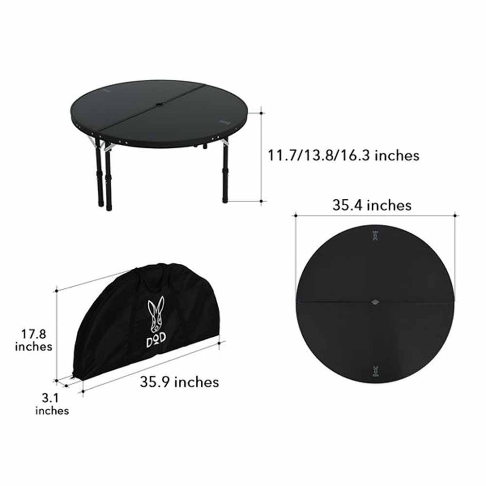 DOD Outdoors Ichi One Pole Tent Table The Warming Store