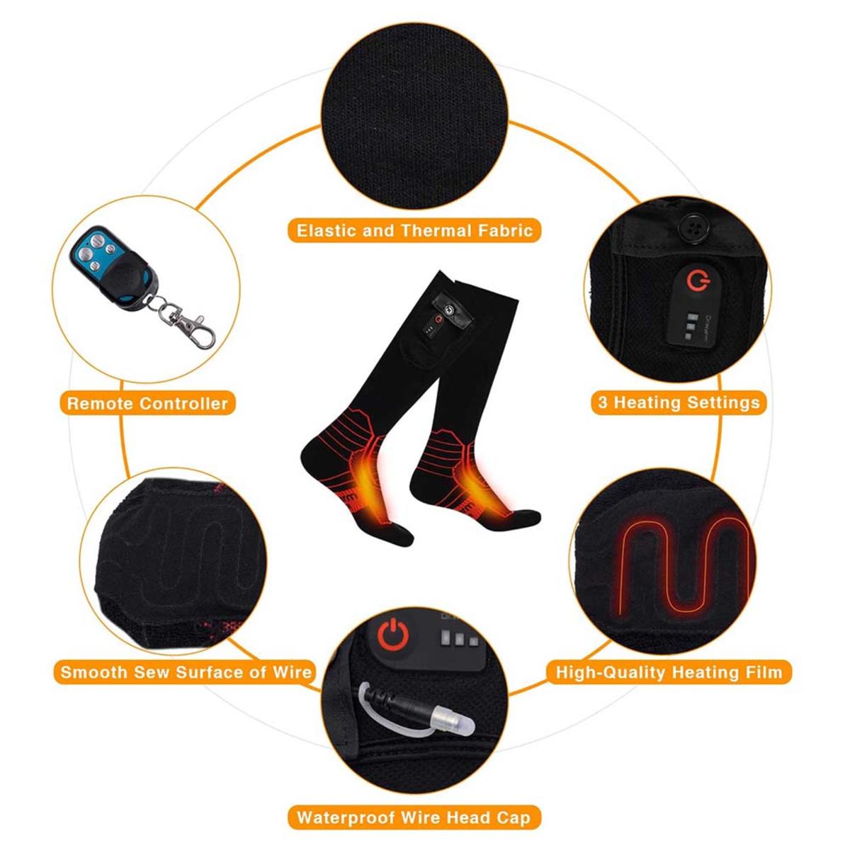 Dr.Warm 7V Wireless Heated Socks with Remote Control The Warming Store