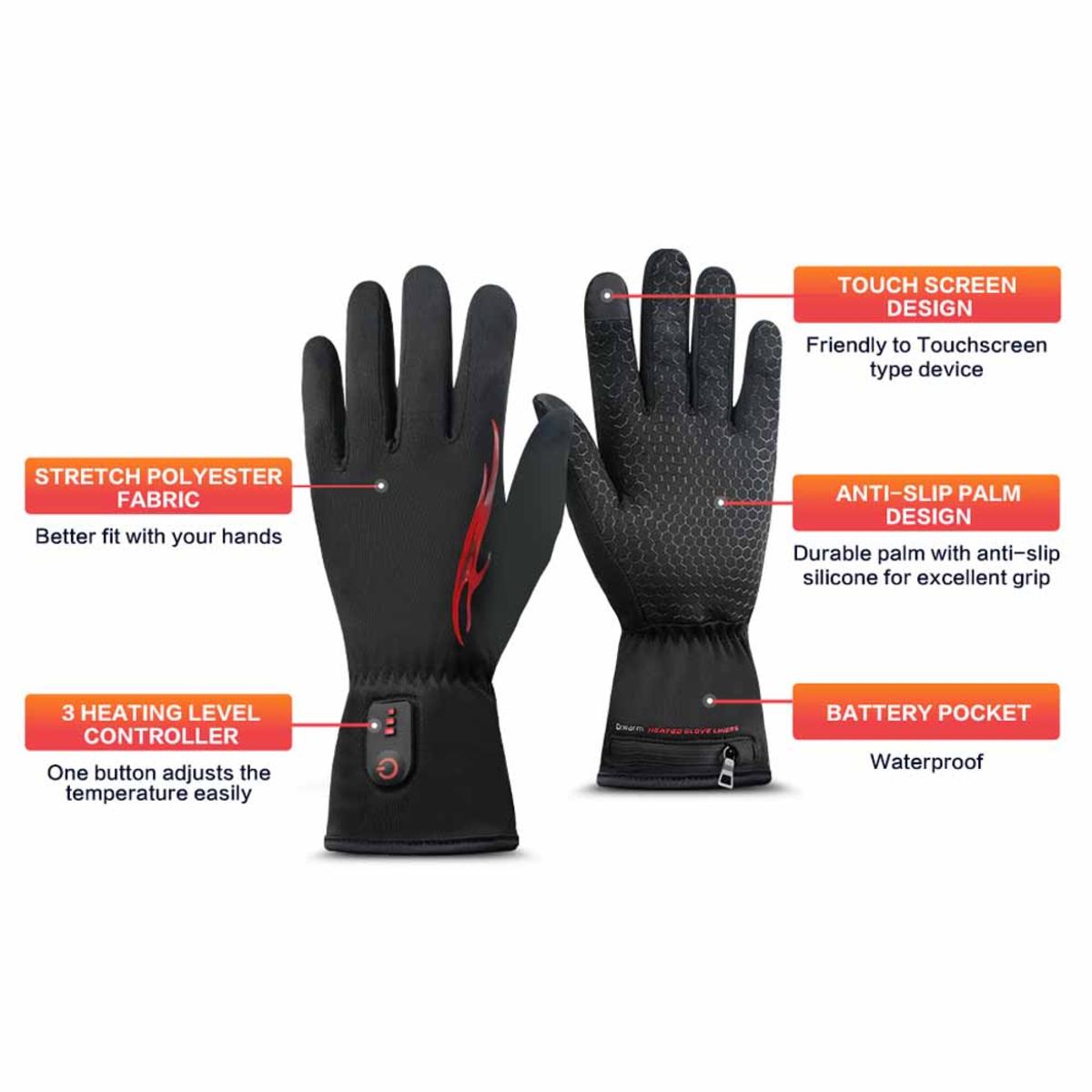 Dr.Warm Rechargeable Heated Gloves Liners The Warming Store