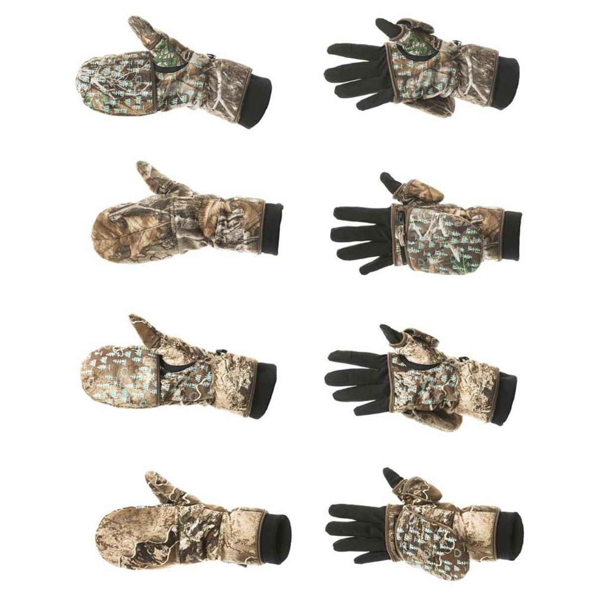 DSG Women's Flip Top Mitten 3.0 with Glove Liner Realtree Edge The