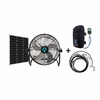ExtremeMIST 3-n-1 Portable Misting Fan with Solar Panel, Mist Pump and 16ft Mist Line Attachment